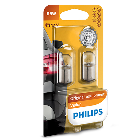 Philips Vision żarówka sygnalizacyjna R5W 12 V BA15s 2 szt.