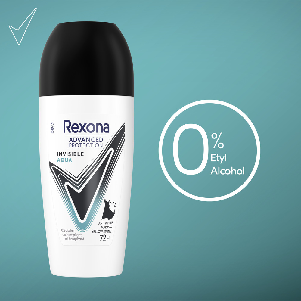 Rexona Advanced Protection antyperspirant w kulce Invisible Aqua 50 ml