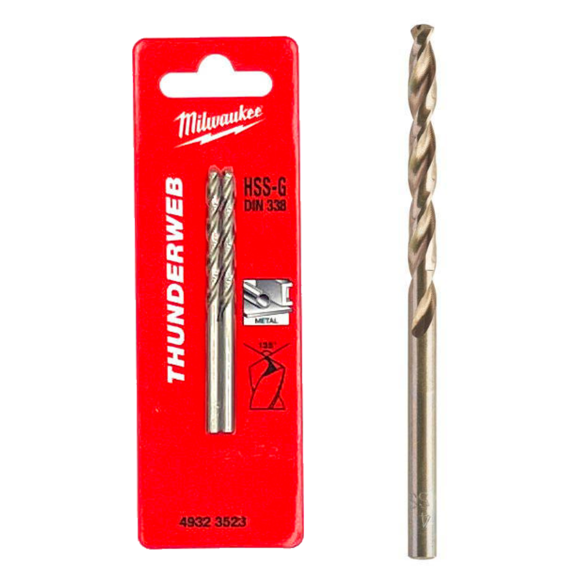 Milwaukee Thunderweb wiertło do metalu HSS-G 4 × 43/75 mm 2 szt.
