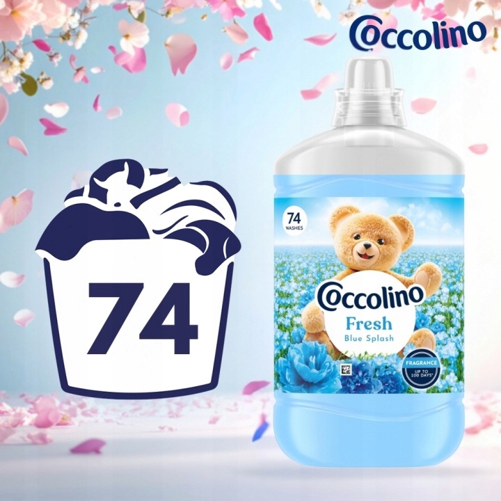 930621 Coccolino Fresh Blue Splash 1702ml + 930690 Coccolino Sensitive Romantic Rose 1702ml + 930638 Coccolino Fresh Happy Yellow 1702ml