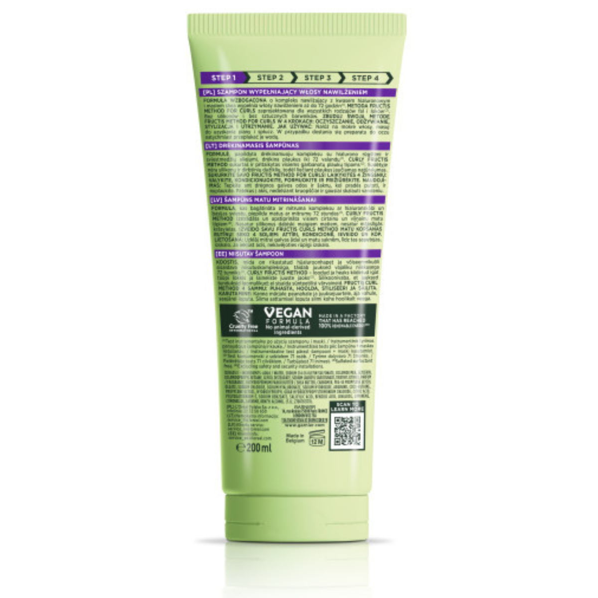 Garnier Fructis Curls Method Szampon Nawilżający Do Włosów Kręconych 200ml