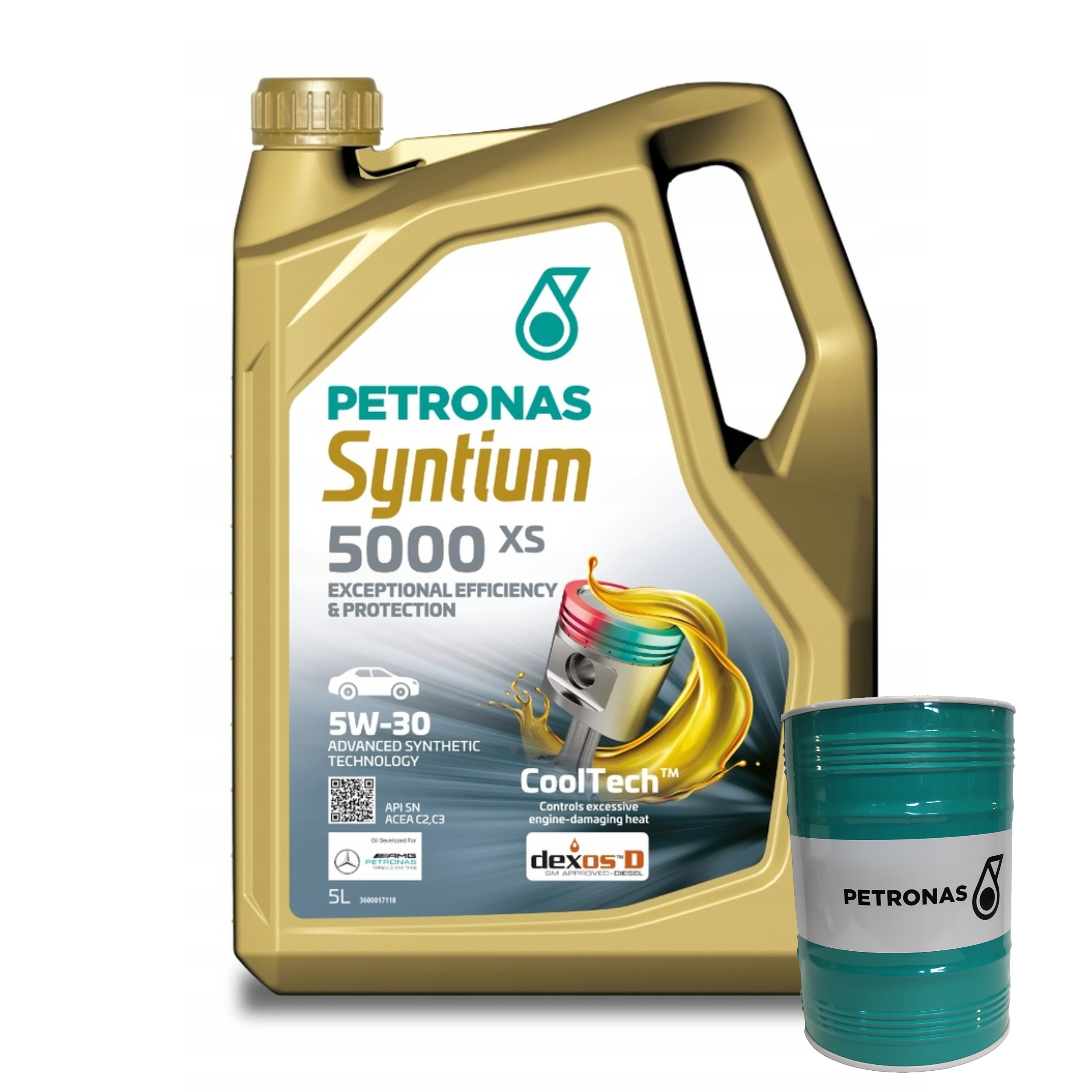 Olej Silnikowy PETRONAS Syntium 5000 XS 5W-30 SN 5l + Skarbonka GRATIS