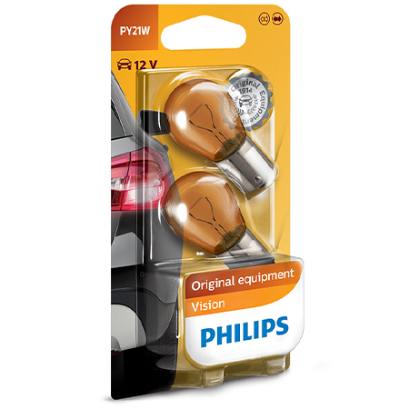Philips Vision żarówka samochodowa PY21W 12 V 2 szt.
