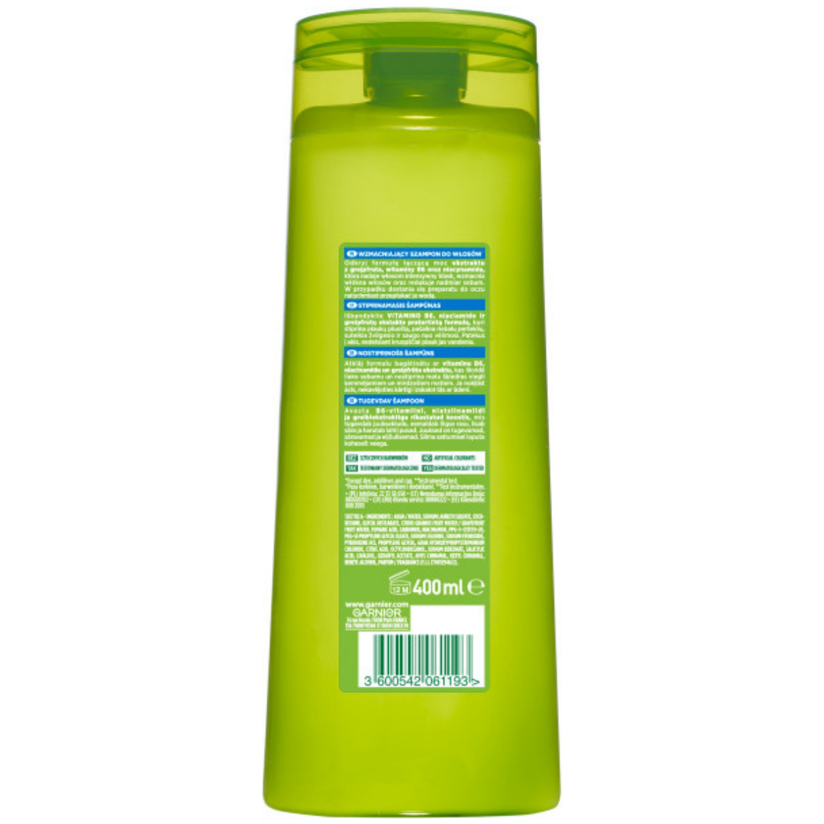 Garnier Fructis Strength & Shine 2in1 szampon wzmacniający do włosów normalnych 400 ml