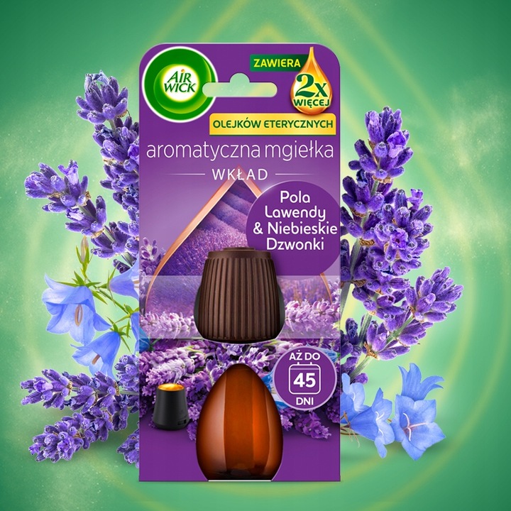 Air Wick Aromatyczna Mgiełka Komplet Świeże Pranie Biała Orchidea +Wkład