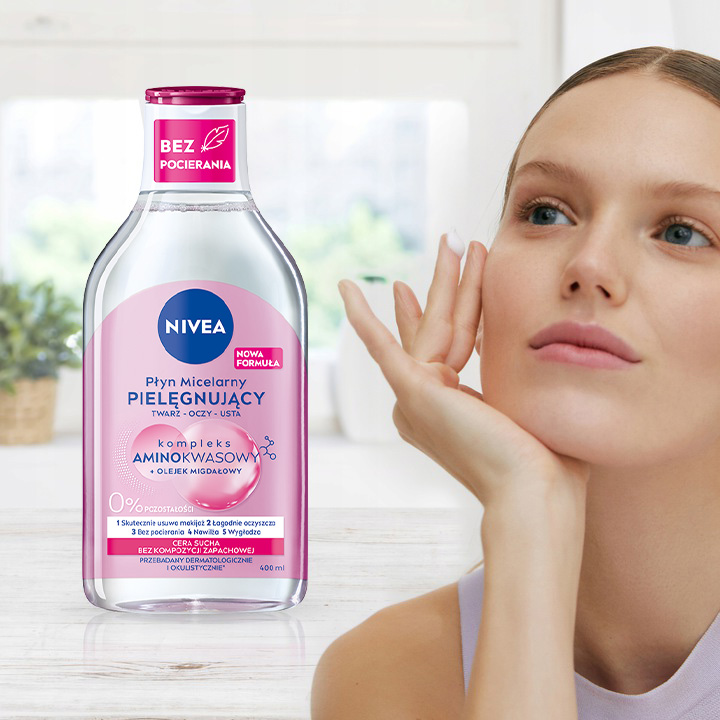 NIVEA Dwufazowy płyn do demakijażu oczu z wit C & Pielęgnujący Płyn Micelar