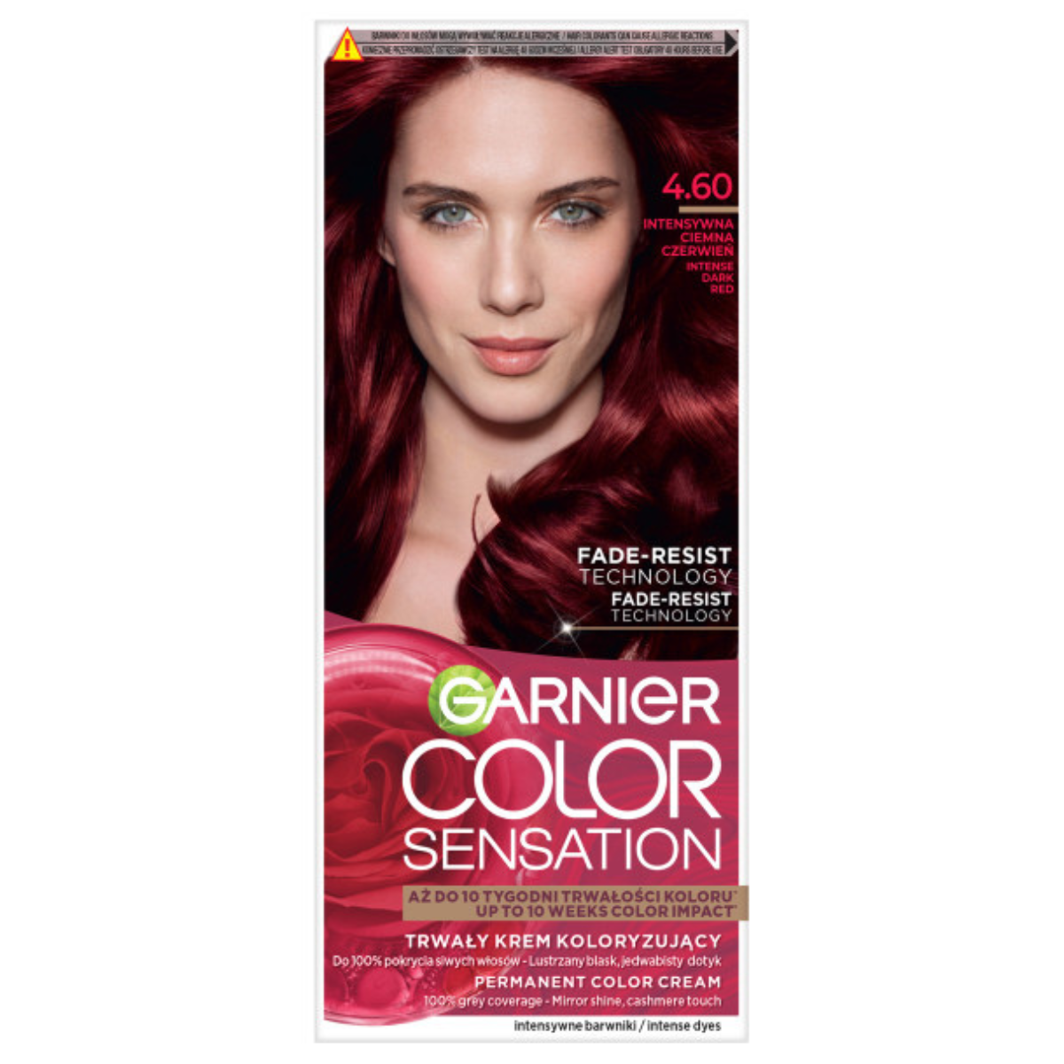 Garnier Color Sensation farba do włosów 4.60 intensywna ciemna czerwień 2szt.