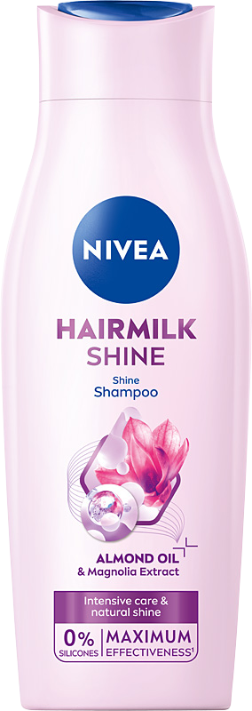 Nivea Hairmilk Shine Szampon do włosów dla naturalnego połysku 400 ml
