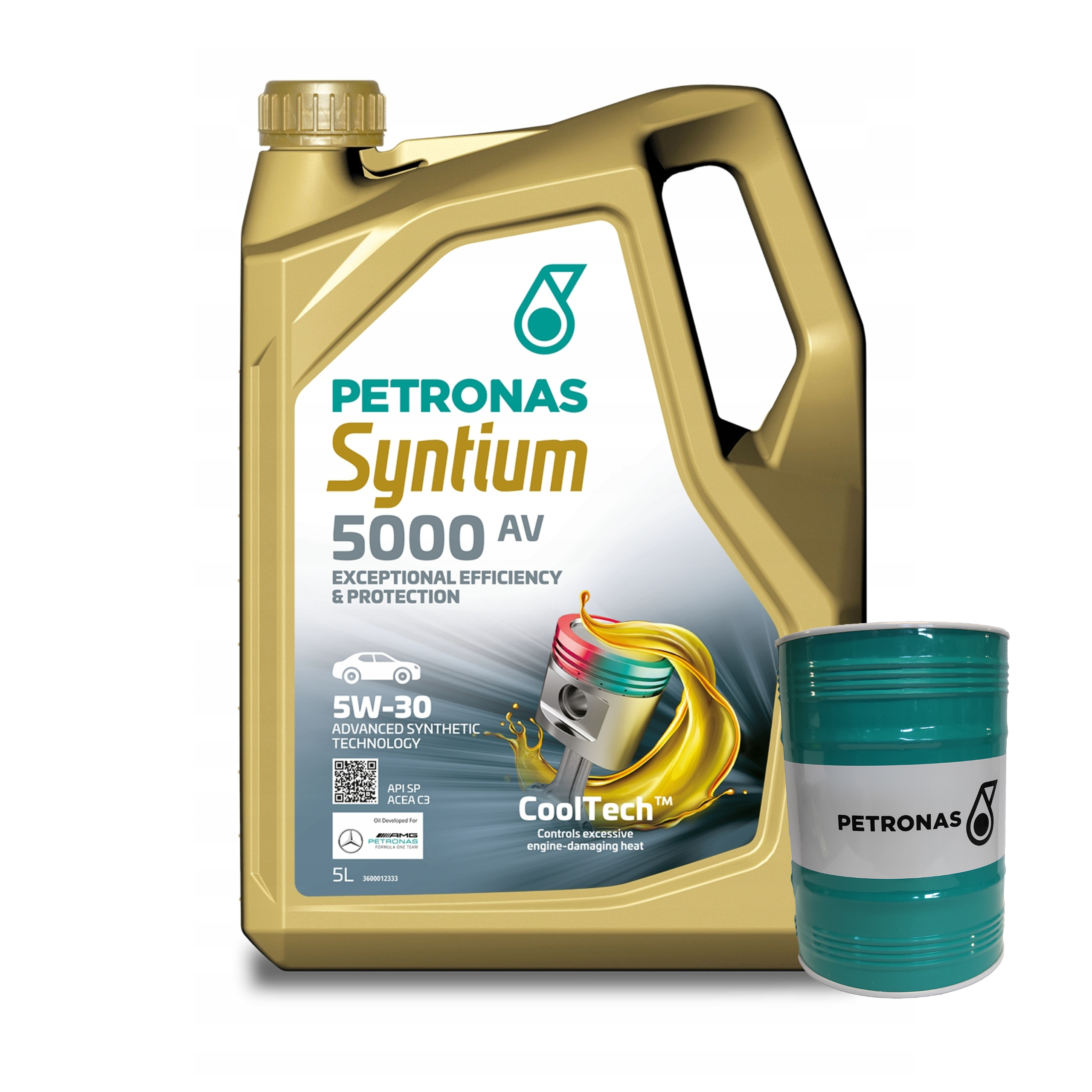 Olej Silnikowy PETRONAS Syntium 5000AV 5W-30 ACEA C3 SN 5l+Skarbonka GRATIS