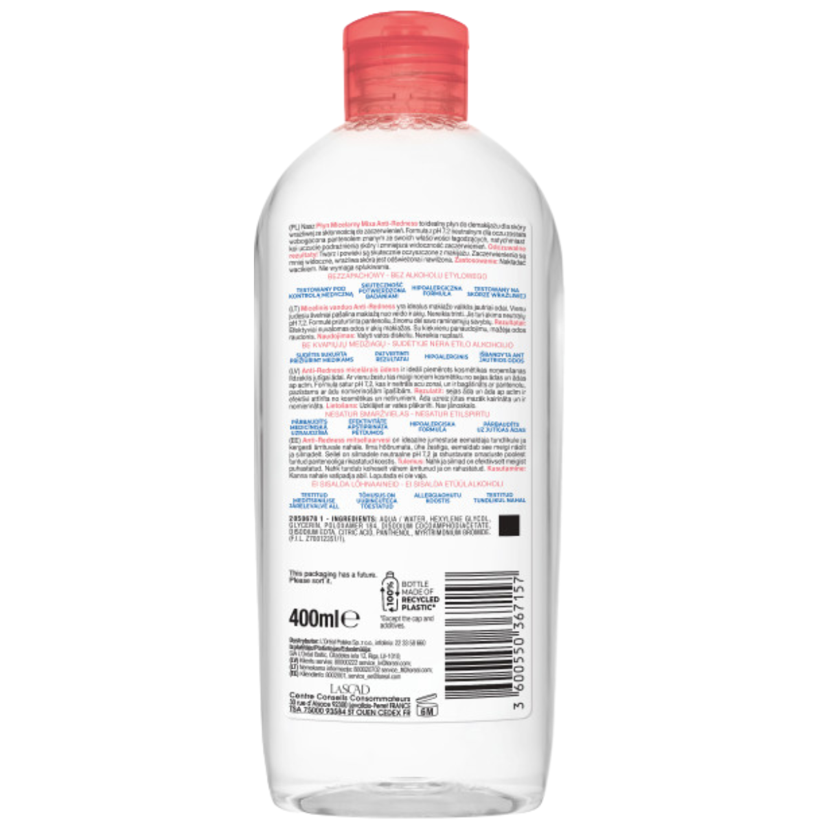 Mixa Płyn Micelarny Do Skóry Wrażliwej 400ml