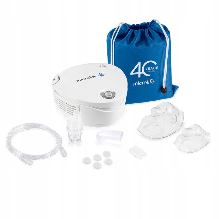Microlife Inhalator Nebulizator Tłokowy NEB210+sól+dzienniczek