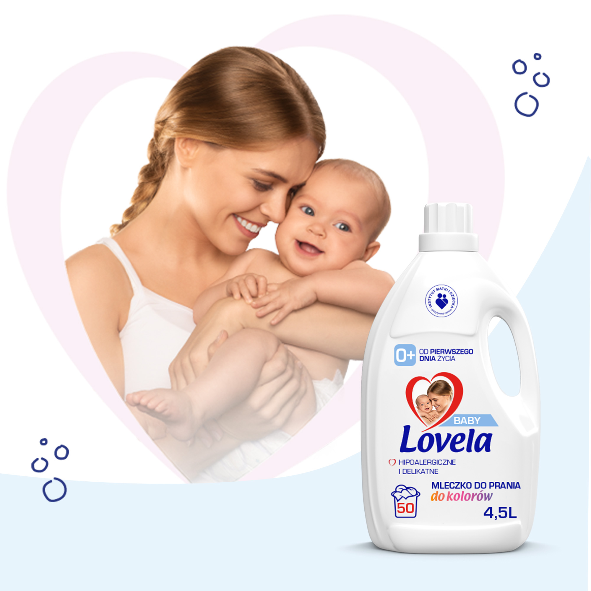 Lovela BABY Hipoalergiczne Mleczko do Prania Koloru Kolor dla Dzieci 2×4.5L