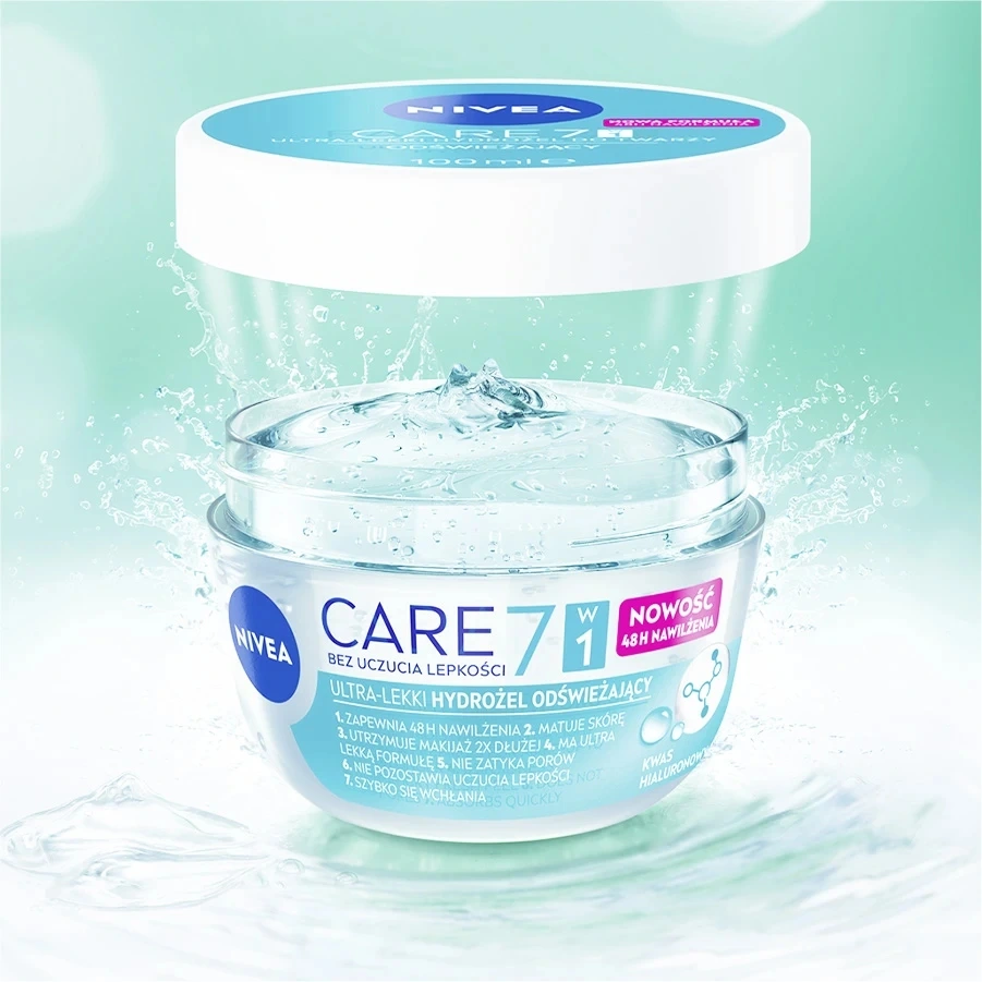NIVEA Oczyszczający Żel do mycia twarzy 150 ml +Ultra-lekki Hydrożel 100 ml