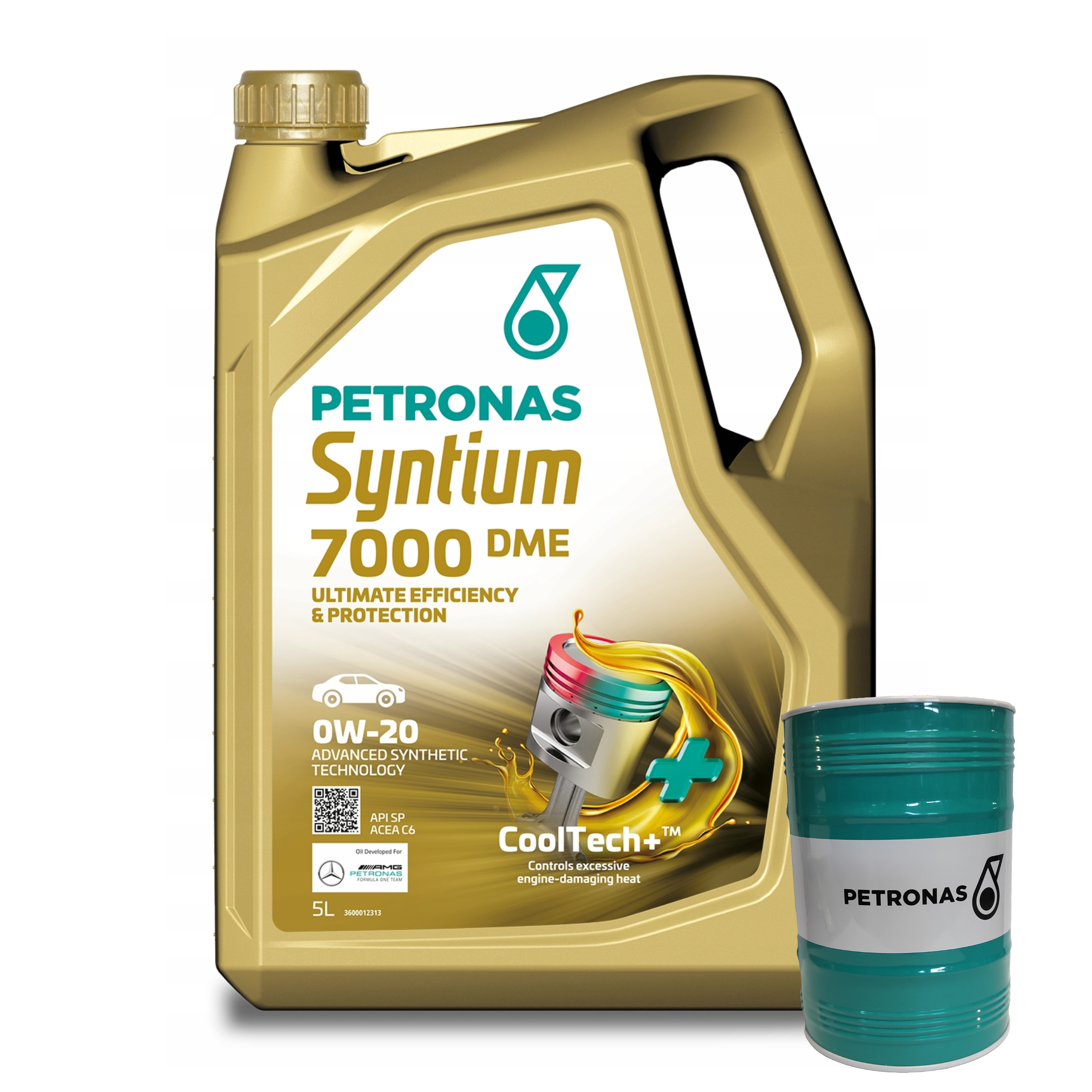 Olej Silnikowy PETRONAS Syntium 7000 DME ACEA C6 0W-20 5L+Skarbonka GRATIS