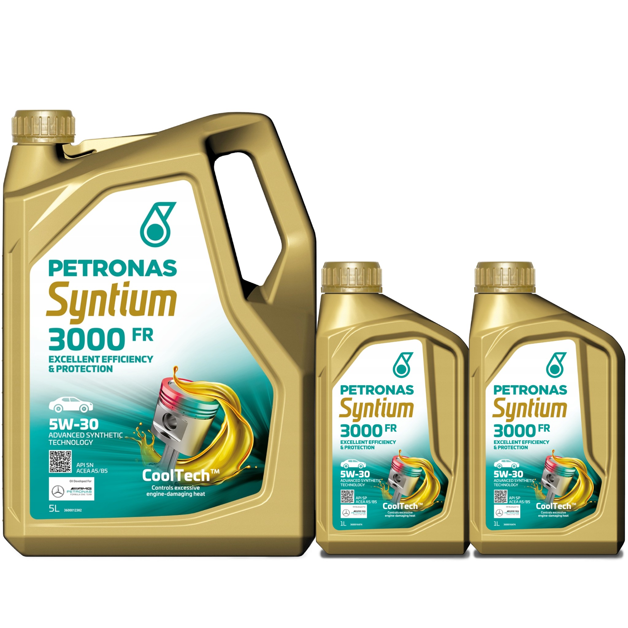 PETRONAS SYNTIUM 3000FR 5W-30 SN 5L + PETRONAS SYNTIUM 3000FR 5W-30 SN 1Lx2