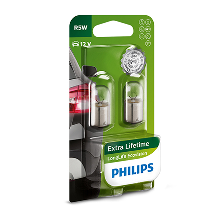 Philips LongLife EcoVision żarówki R5W 12 V 2 szt.