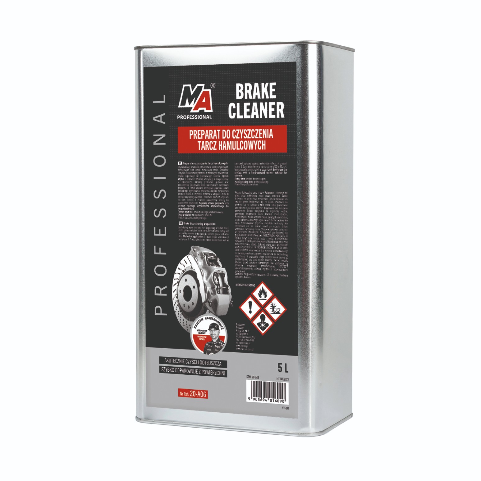 MA PROFESSIONAL – Brake Cleaner Preparat do Czyszczenia Tarcz Hamulcowych 5l