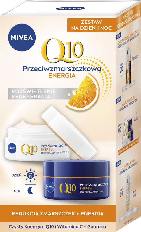 NIVEA Q10 ENERGY ZDROWY BLASK Przeciwzmarszczkowy krem na dzień i na noc