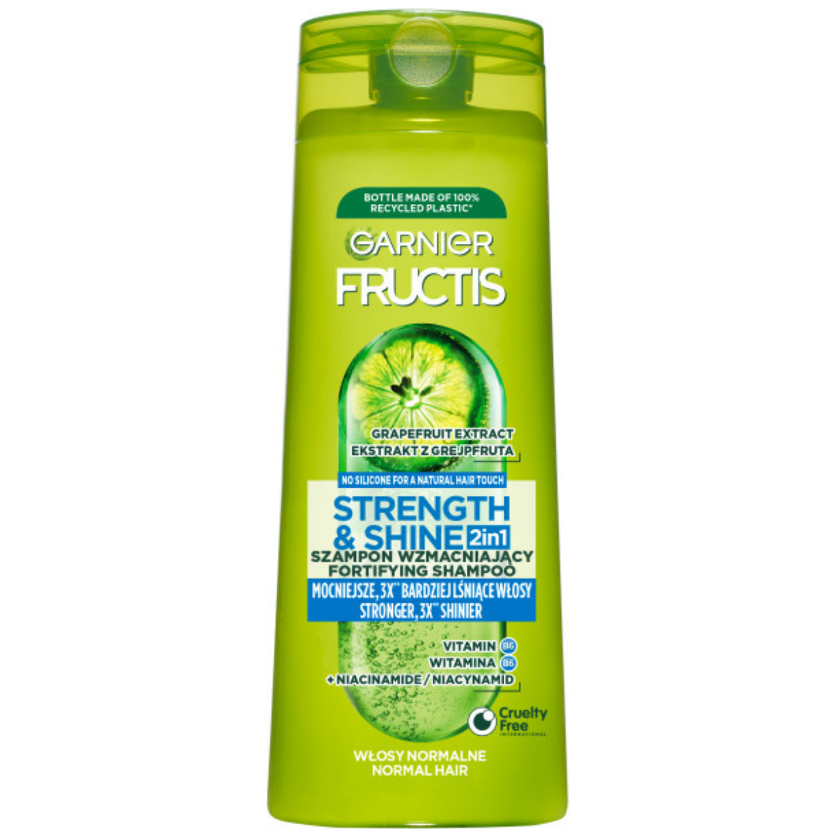 Garnier Fructis Strength & Shine 2in1 szampon wzmacniający do włosów normalnych 400 ml