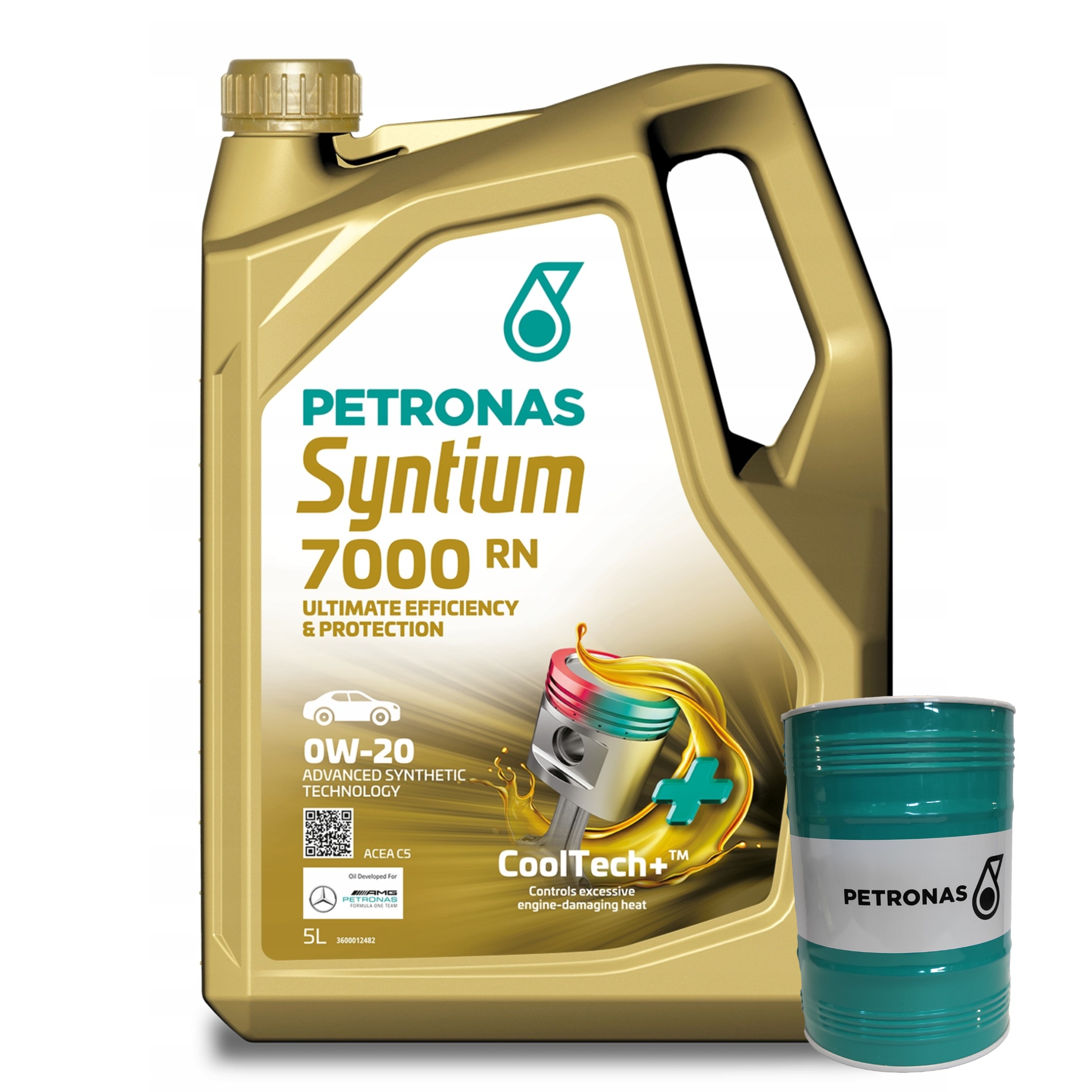 Olej Silnikowy PETRONAS Syntium 7000 RN 0W-20 ACEA C5 5L + Skarbonka GRATIS