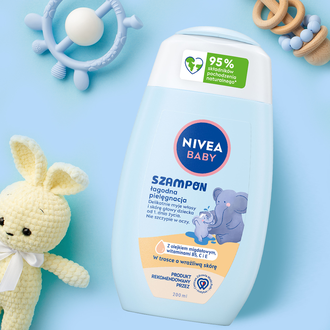 NIVEA BABY WYPRAWKA PIERWSZE DNI dla dzieci i niemowląt, szampon, oliwka
