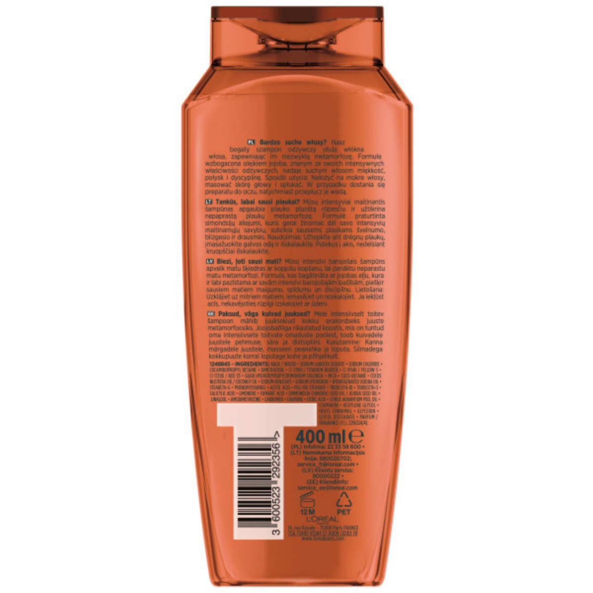 L’Oréal Elseve Magiczna Moc Olejków Szampon Odżywczy z olejkiem z jojoby 400 ml