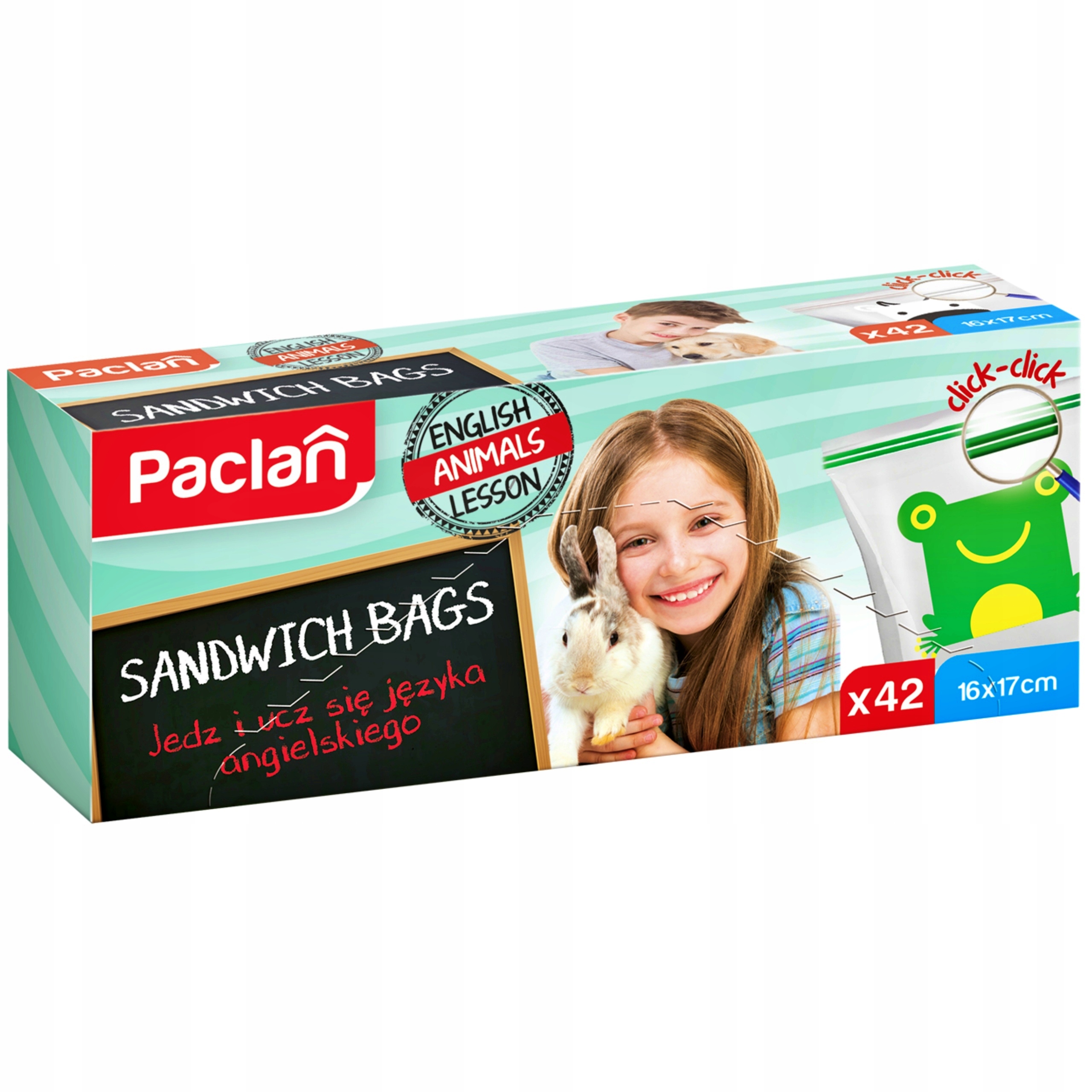 Paclan woreczki śniadaniowe z podwójną struną 42 szt.