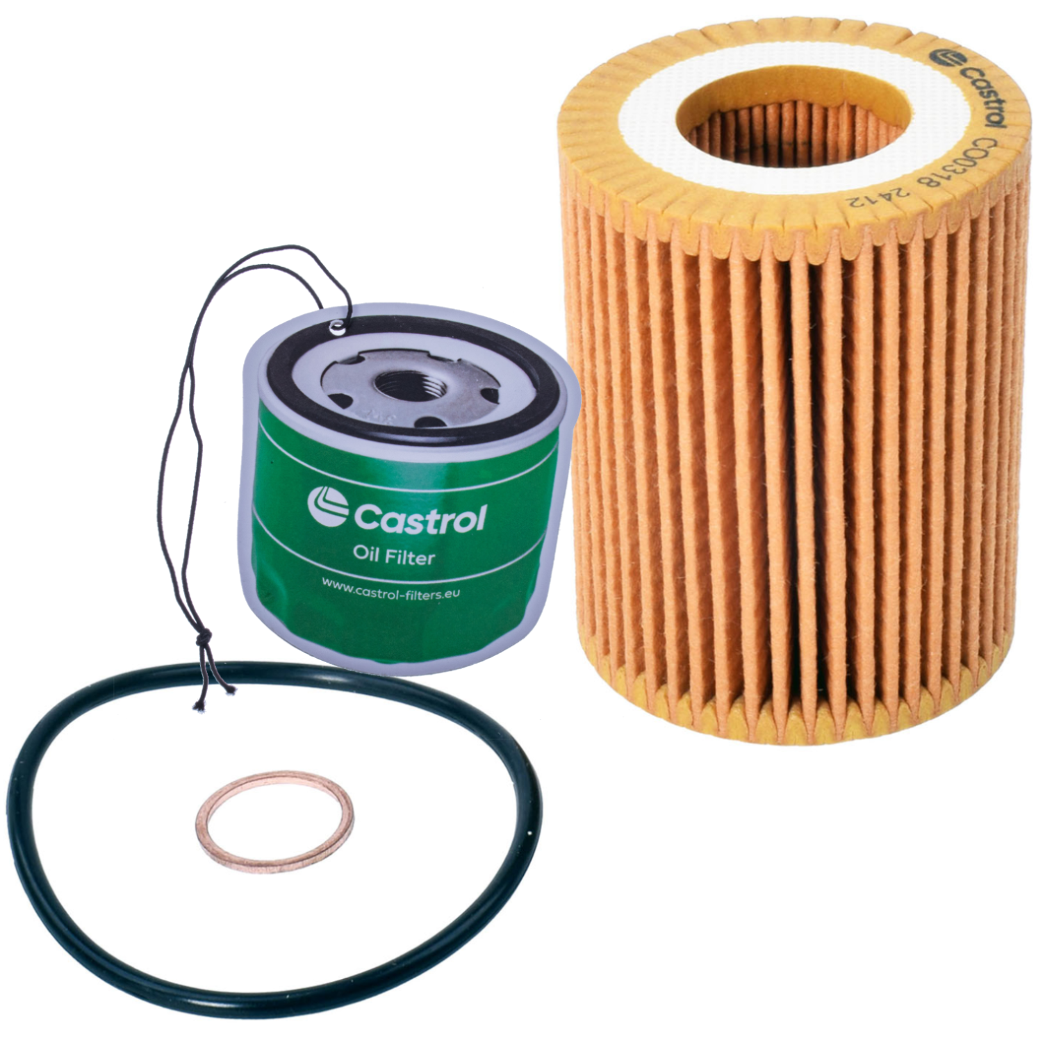 Castrol Filters Filtr Oleju CO0318 + Zawieszka Zapachowa gratis