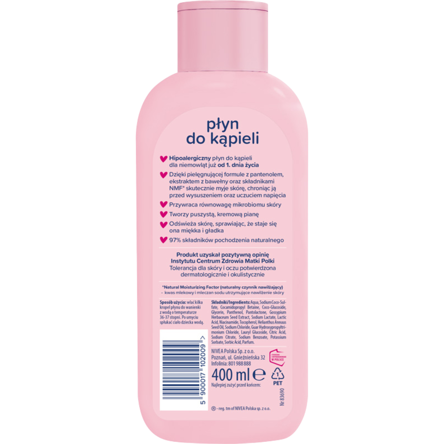 Bambino Płyn do kąpieli dla niemowląt i dzieci 400 ml
