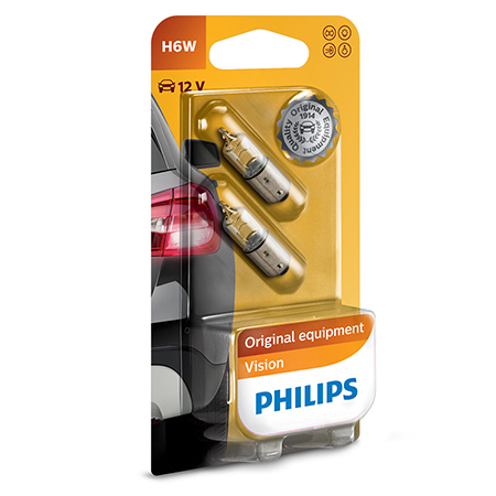Philips Vision żarówka H6W 12 V 2 szt.