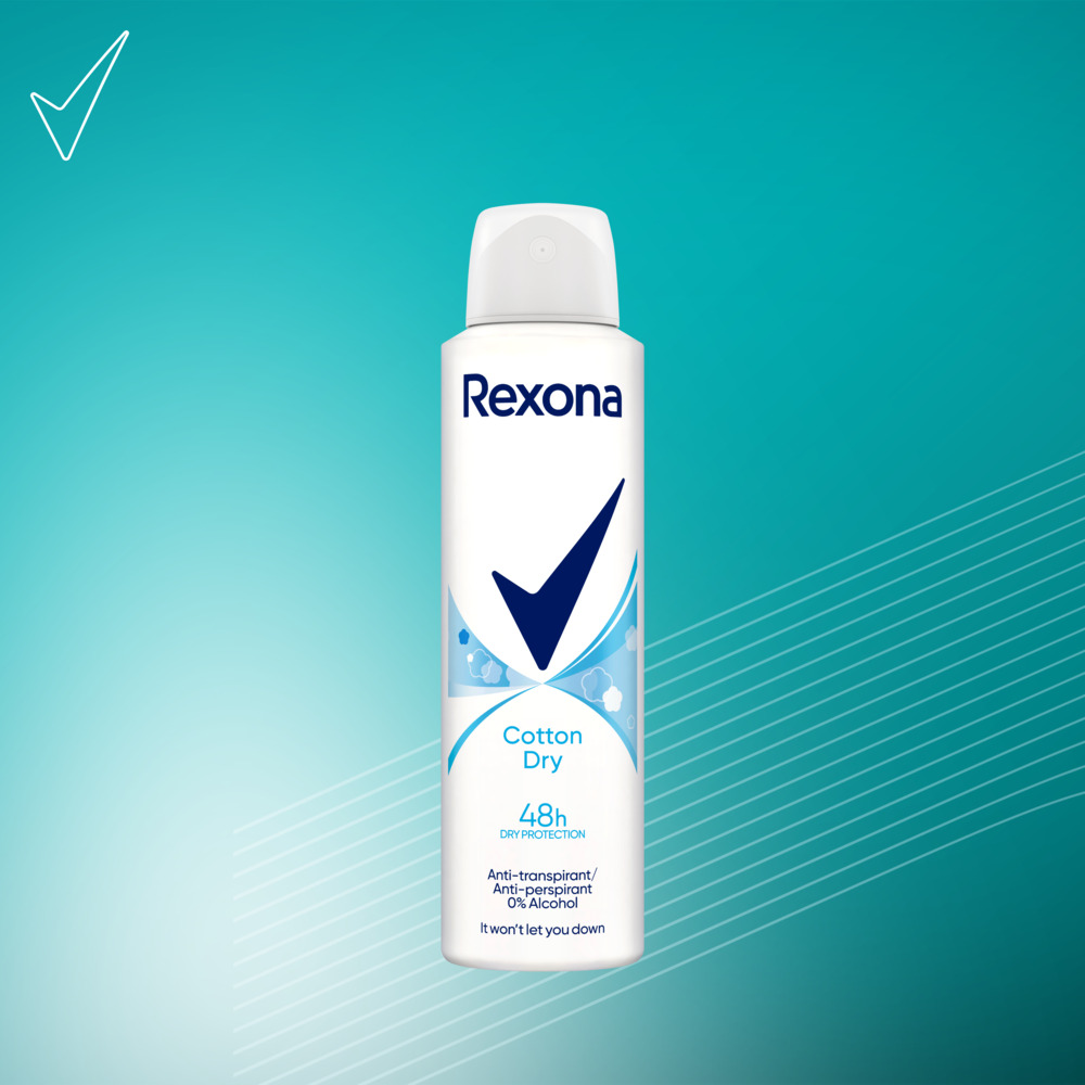 Rexona Cotton Dry antyperspirant w aerozolu dla kobiet 150 ml