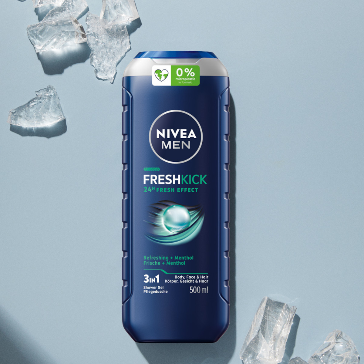 NIVEA MEN FRESH KICK 24H FRESH EFFECT 3w1 żel pod prysznic + Antyperspirant