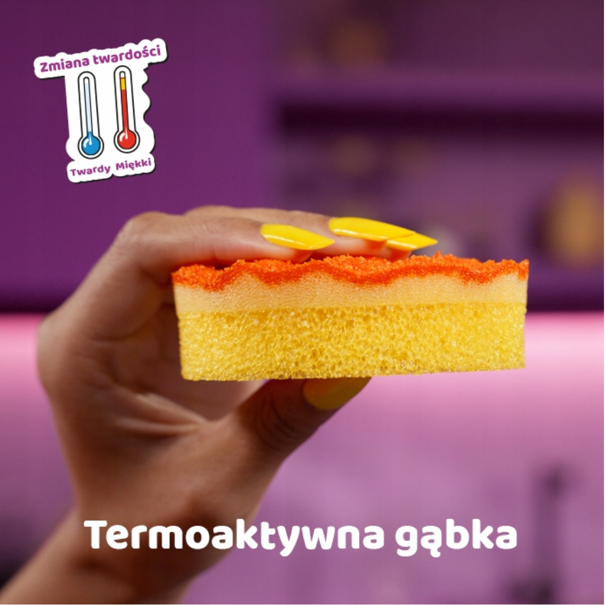 Vileda Punch Mocny zmywak Pomarańcza 1 szt.