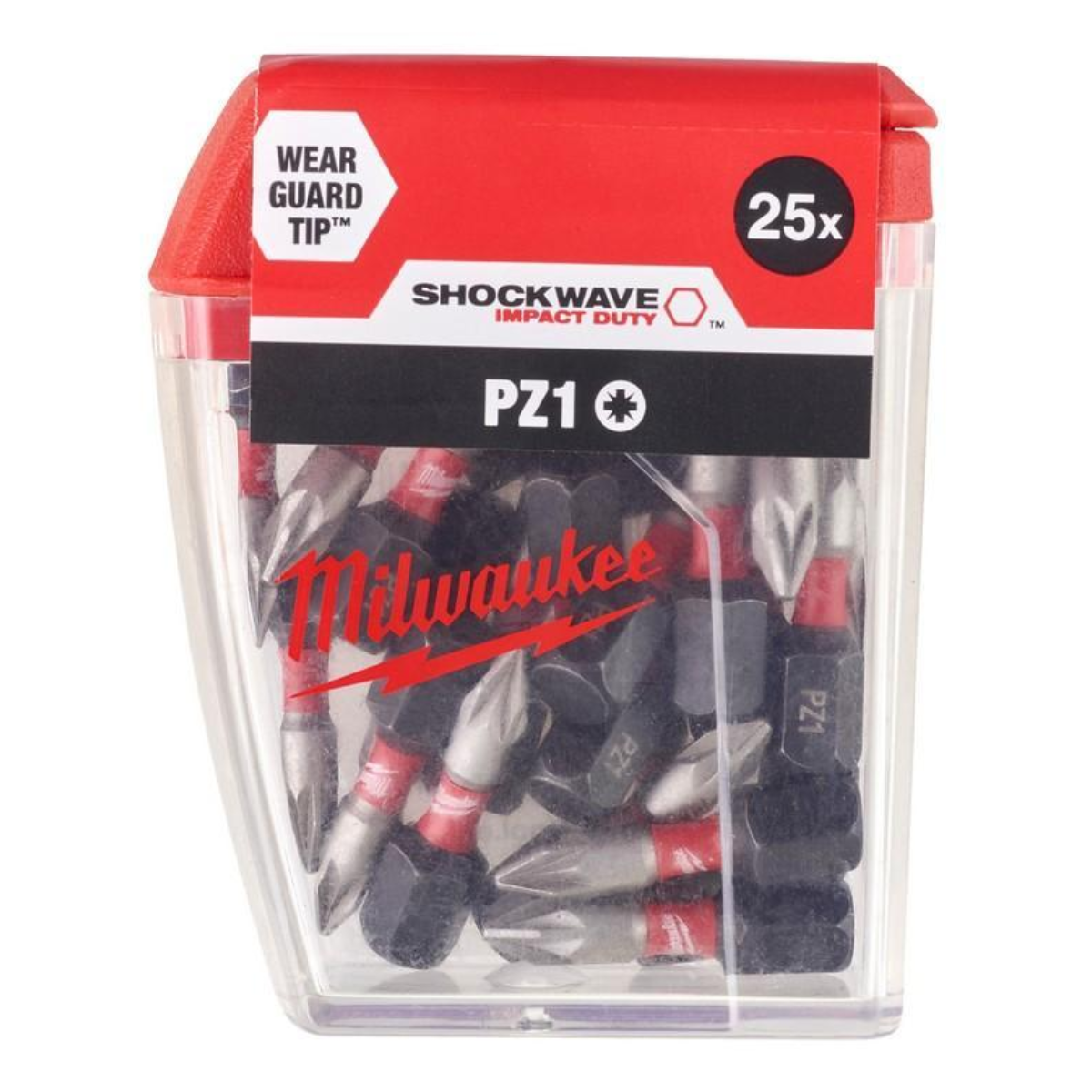 Milwaukee Shockwave Impact Duty CD bity udarowe Pozidriv PZ1 25 mm 25 szt.
