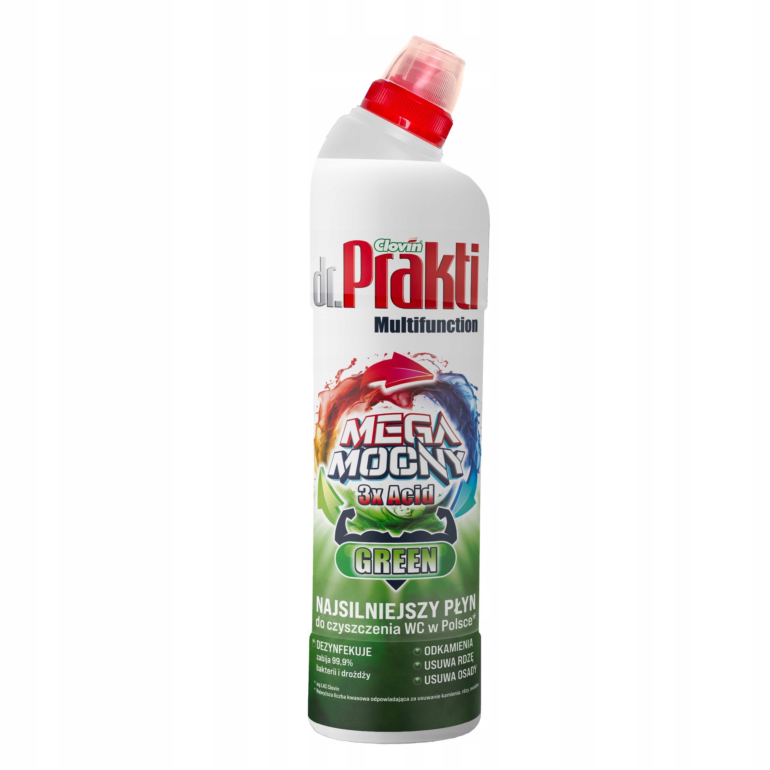 Żel do WC dr.Prakti Mega mocny 750 ml (dezynfekujący 8%)
