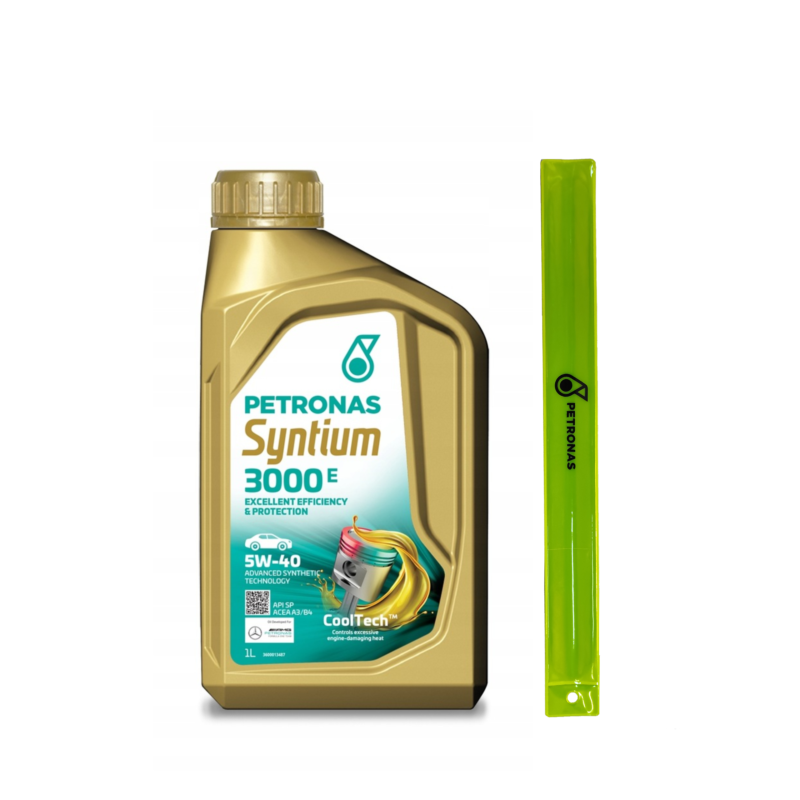 Olej Silnikowy PETRONAS Syntium 3000 E ACEA A3/B4 5W-40 1l + Opaska GRATIS