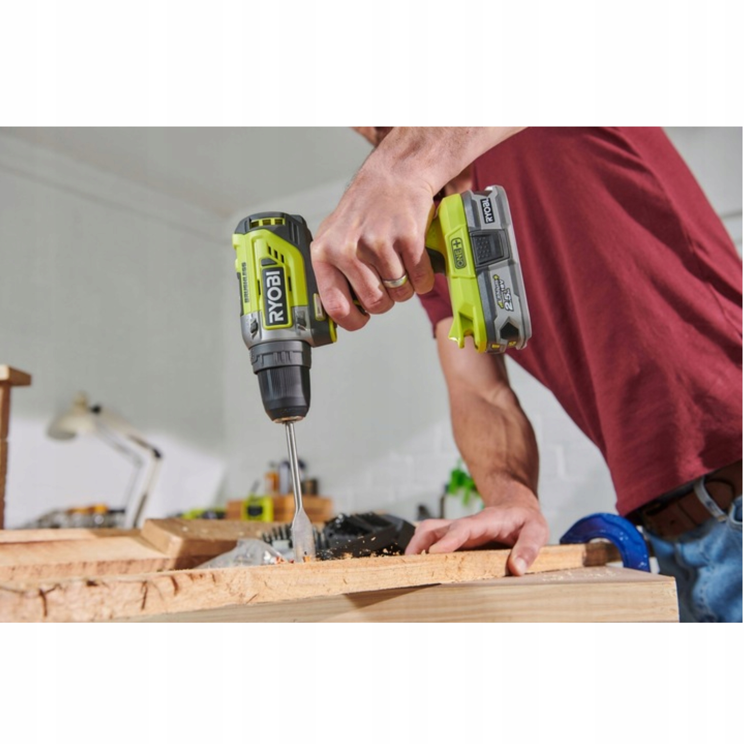 RYOBI WIERTARKA WKRĘTARKA BEZSZCZOTKOWA AKUMULATOROWA 18V ONE+SOLO R18DD5-0