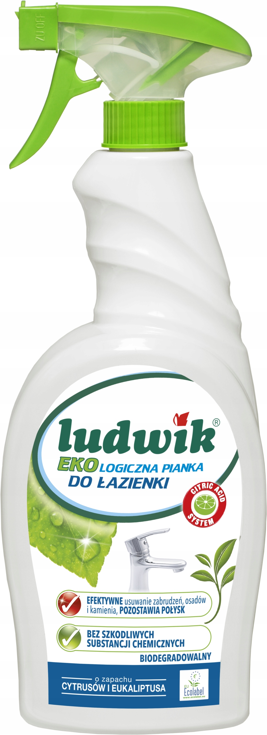 Ludwik Ekologiczny pianka do czyszczenia łazienki w sprayu 750 ml