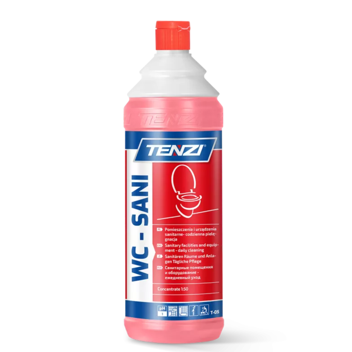 TENZI WC SANI KONCENTRAT PŁYN DO MYCIA WC TOALET SANITARIATÓW ARMATURY 1L