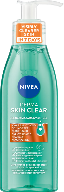 NIVEA Derma Skin Clear Żel oczyszczający przeciw niedoskonałościom 150 ml