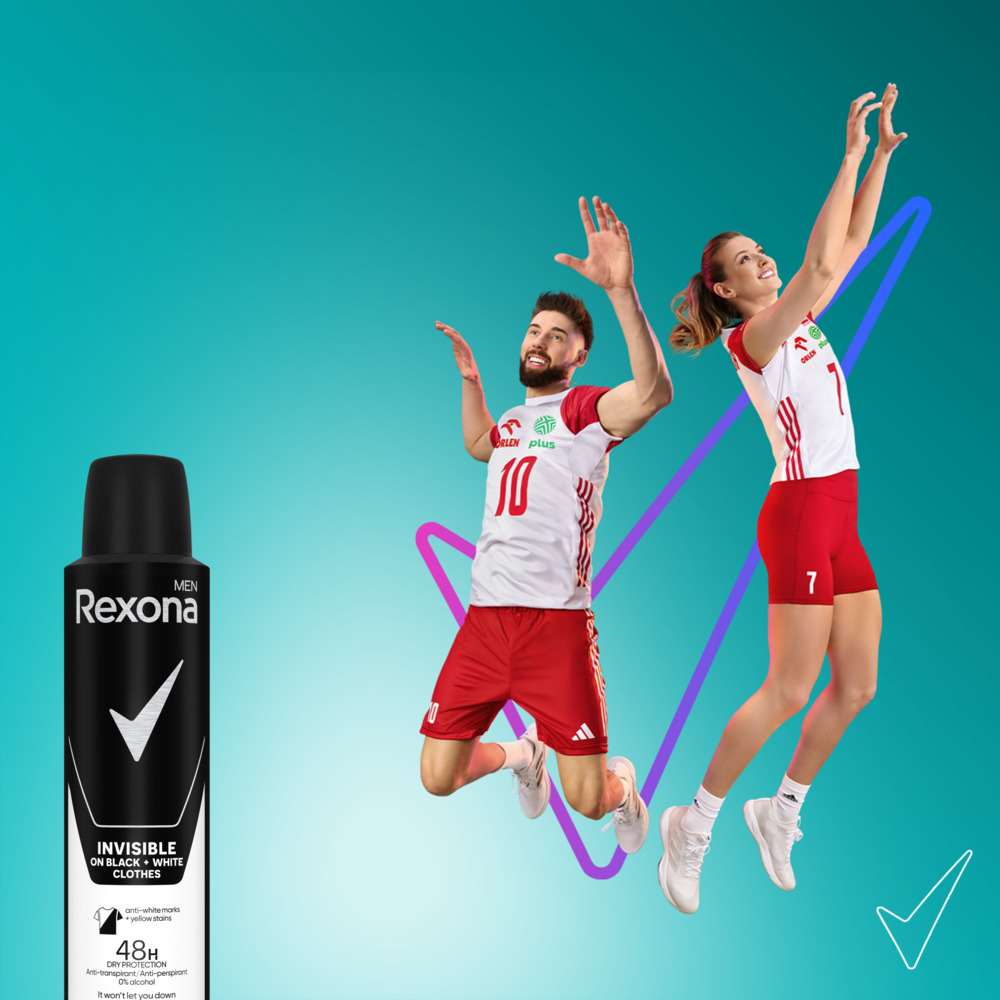 Rexona Men Invisible Black & White antyperspirant w sprayu 150 ml