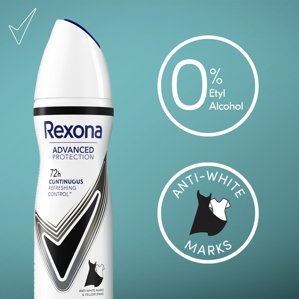 Rexona Invisible Black & White antyperspirant w sprayu dla kobiet 150 ml