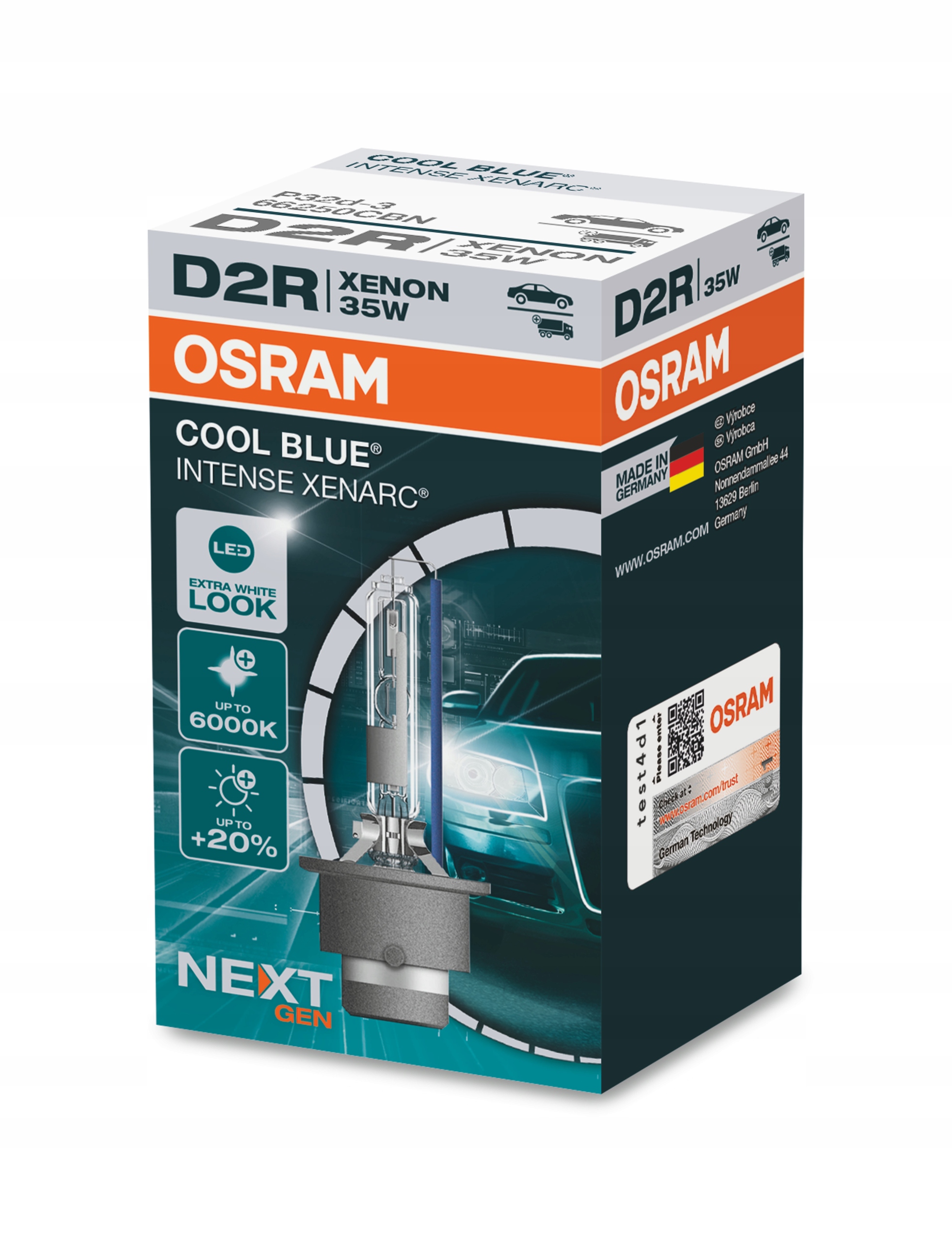 Osram D2R Cool Blue Intense Nowa Generacja x2