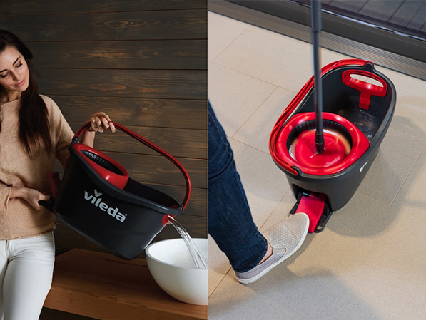 Vileda Easy Wring&Clean Turbo Mop + 242337 Bee Smart Worki na Śmieci LDPE 60l 10szt. 242434