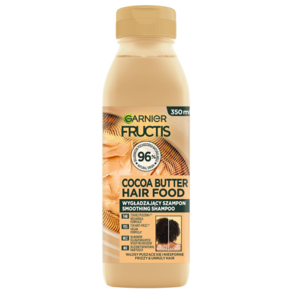 Garnier Fructis Banana Cacao Hair Food Odżywczy Szampon Do Włosów Suchych 2x350ml