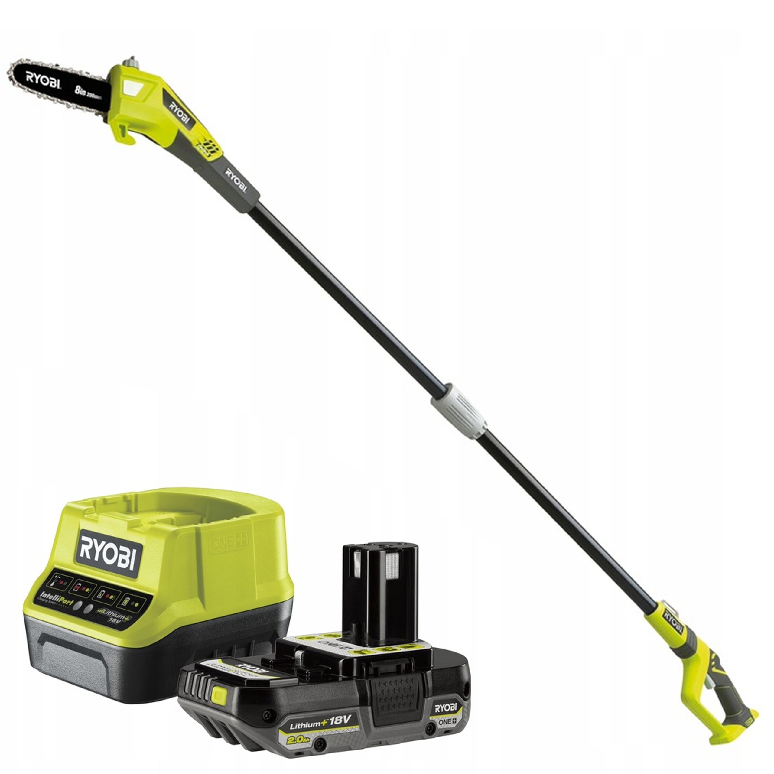 RYOBI PIŁA PILARKA OKRZESYWARKA NA WYSIĘGNIKU DO GAŁĘZI RPP182020 +2Ah