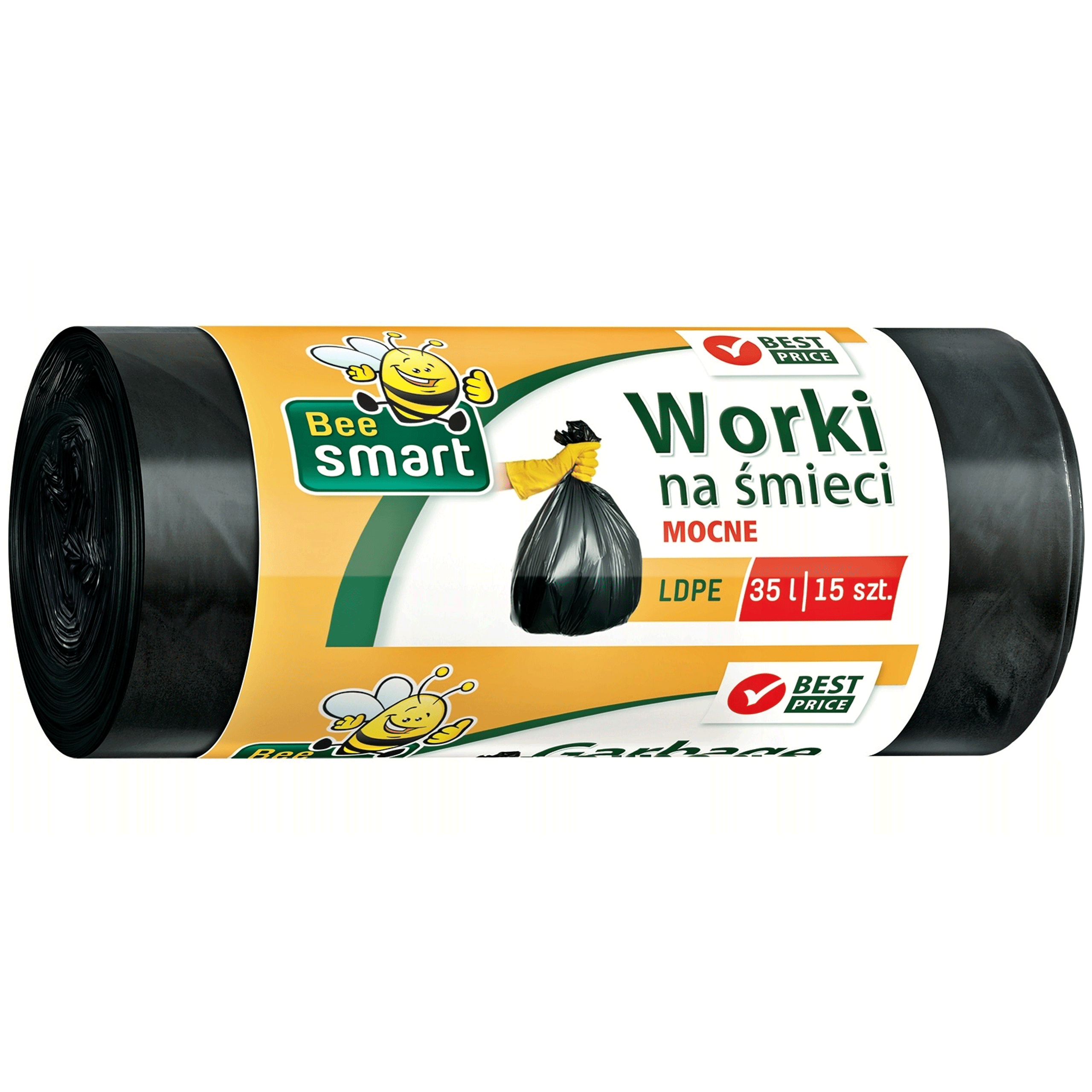 Bee Smart Worki na Śmieci LDPE 35l 15szt. 242424