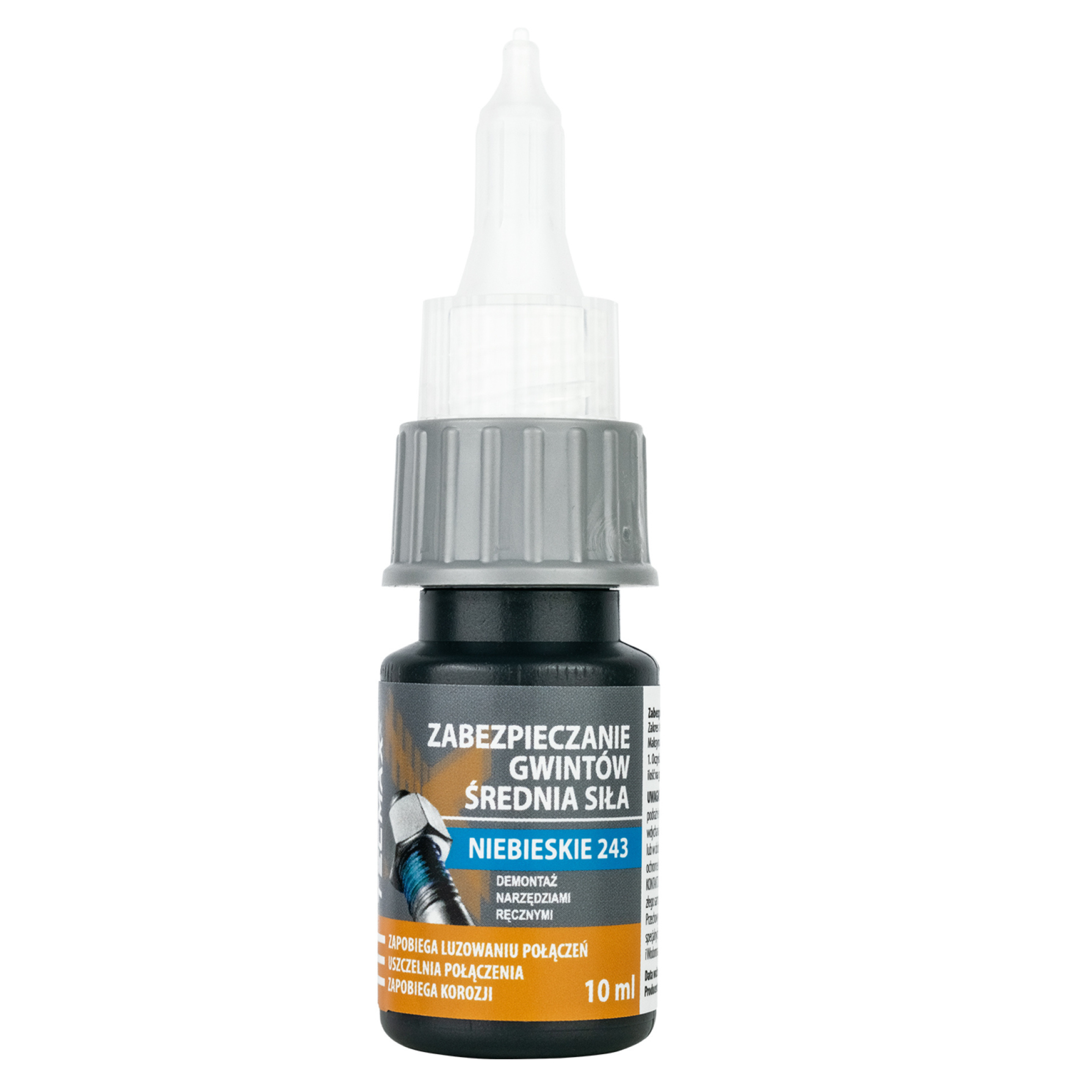 TECMAXX – Środek do.Zabezpieczenia gwintów Niebieski – Średni 10ml luz.