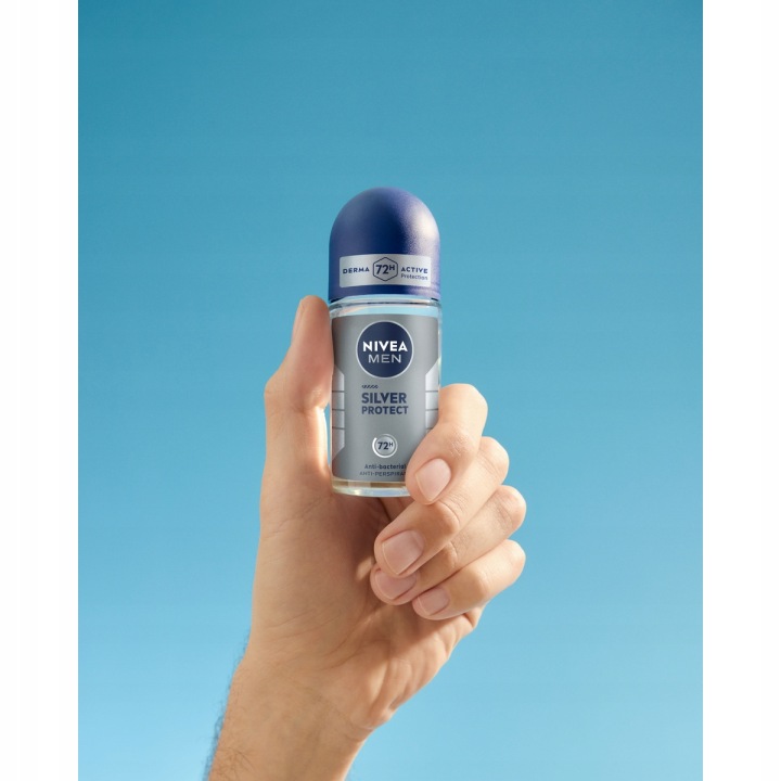 NIVEA MEN ANTYBAKTERYJNY ANTYPERSPIRANT W KULCE SILVER PROTECT 50 ML