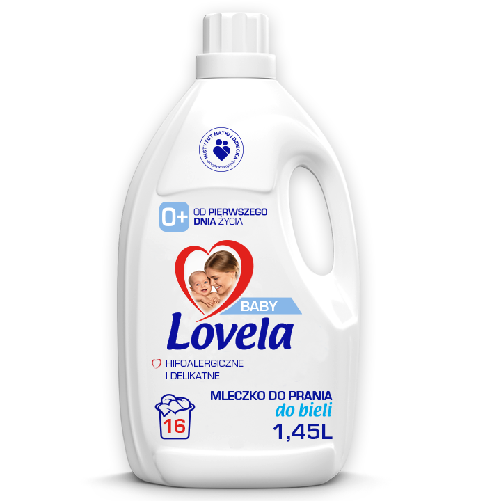 Lovela Baby Zestaw 2x Mleczko do Prania Bieli & Koloru 1.45L+ Odplamiacz 1L